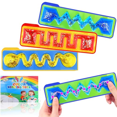 JoyJoyful 3 Stück Labyrinth Spiel Sensorik Spielzeug, Fidget Squishy Toy Anxiety ADHD Toys, GelgefüLlte Anti Stress Autismus Spielzeug für Kinder Jugendliche, Beruhigend Bei Stress Angst JoyJoyful 3 Stück Labyrinth Spiel Sensorik Spielzeug, Fidget Squishy Toy Anxiety ADHD Toys, GelgefüLlte Anti Stress Autismus Spielzeug für Kinder Jugendliche, Beruhigend Bei Stress Angst von JoyJoyful