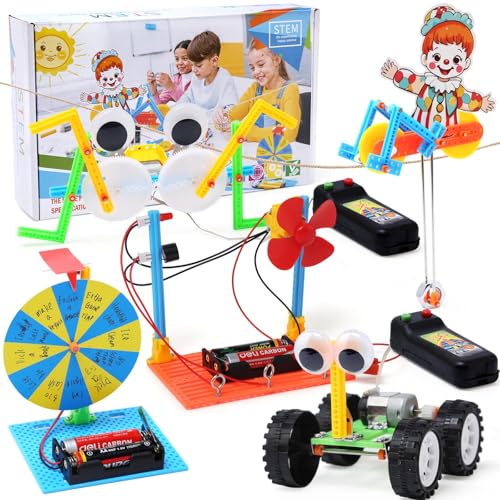 JoyJoyful Experimente für Kinder ab 8 9 10 11 12, STEM Roboter Bausatz Spielzeug, Geschenk ab 8-14 Jahre Jungen Bausatz Spielzeug, Elektronik Baukasten, Experimentierkasten, Elektro Baukasten JoyJoyful Experimente für Kinder ab 8 9 10 11 12, STEM Roboter Bausatz Spielzeug, Geschenk ab 8-14 Jahre Jungen Bausatz Spielzeug, Elektronik Baukasten, Experimentierkasten, Elektro Baukasten von JoyJoyful