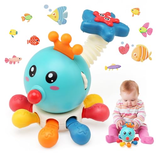 JoyLife Baby Spielzeuge ab 1 Jahr Mädchen Junge, Oktopus-Spielzeug ab 18 Monate für Feinmotorische Fähigkeiten Vorschule Lerngeschenk, Activity Spielzeuge Baby Montessori Spielzeug von JoyLife