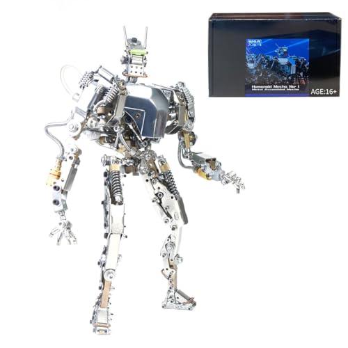 JoyMap Humanoid 3D Metall Puzzle Modellbausatz Erwachsene, Steampunk Mechanische Tier Figur Sammelbares Spielzeug-Deko Kreative Geschenk, 700PCS von JoyMap