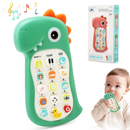 JoyPlus Baby Spielzeug Telefon, Baby Spielzeug Handy, Baby Musik Telefon Spielzeug, Baby Smartphone Spielzeug, Lernspielzeug, Geschenk für Babys ab 6+ Monaten von JoyPlus