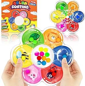 JoyPlus Farbensortierspiel Sensorisches Spielzeug,Sensorisches Farben Sortieren Spielzeug,Blumen Form Anti Stress Montessori Baby Sortierspiel zum Zählen Sortieren Farbsortierspielzeug für Kinder JoyPlus Farbensortierspiel Sensorisches Spielzeug,Sensorisches Farben Sortieren Spielzeug,Blumen Form Anti Stress Montessori Baby Sortierspiel zum Zählen Sortieren Farbsortierspielzeug für Kinder von JoyPlus