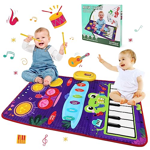 JoyPlus Musikmatte Kinderspielzeug ab 1 Jahr, Baby Klaviermatte Tanzmatte Keyboardmatte Spielzeug ab 1 Jahr, Klaviermatte Tanzmatten, Musical Tanzmatte Geschenke für Kinder Mädchen Junge von JoyPlus