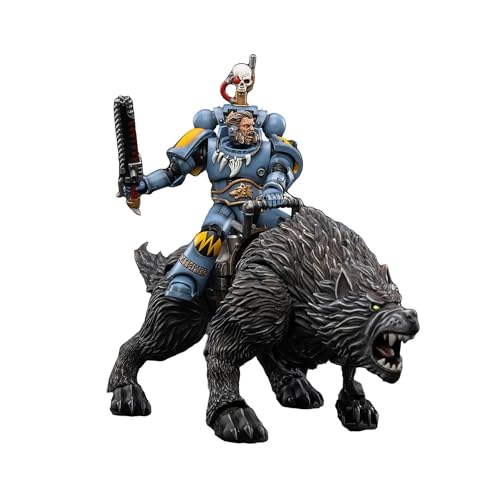 JoyToy Bloomage Tech Warhammer 40.000 - Space Wolves Thunderwolf Kavallerie Frode 1/18 Figur (Netz) von JoyToy