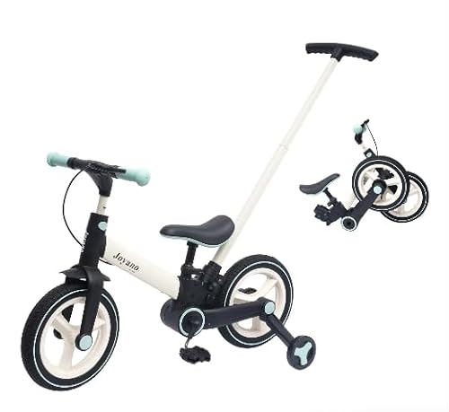 Joyano 6 in 1 Multifunktions Faltbares Dreirad Laufrad Laufrad Push Bike für 3-8 Jahre Kinder (Olive) von Joyano
