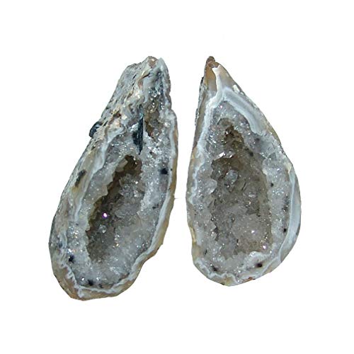 Joyas Janni RO-AC-Geoden-Paare-XS Achat-Geodenpaarschnitt, poliert zu Qualitätsgröße ca. 20-30 mm Perlen, bunt von Joyas Janni