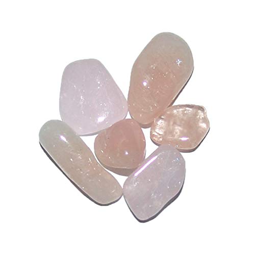 Joyas Janni - Morganit 10 g, kleine Tummons, 3-6 Steine, ca. 10-20 mm, Mehrfarbig (TS-GRAMM-MORGA-01-10g) von Janni-Shop-Trommelsteine