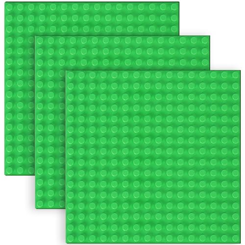 Joycabin 3 Stück Bauplatte Kompatibel mit Lego Duplo Platten, 25.5 x 25.5cm Große Grundplatte Baseplate Grün Classic Bauplatte Basic Platten für Mädchen Jungen Bausteine Konstruktionsspielzeug (Grün) Joycabin 3 Stück Bauplatte Kompatibel mit Lego Duplo Platten, 25.5 x 25.5cm Große Grundplatte Baseplate Grün Classic Bauplatte Basic Platten für Mädchen Jungen Bausteine Konstruktionsspielzeug (Grün) von Joycabin