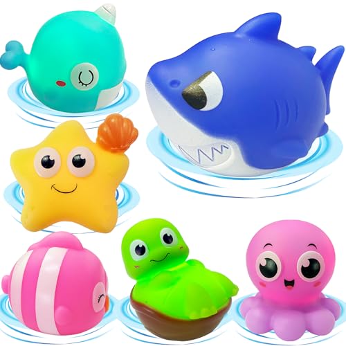Joycabin 6 Stück LED Badespielzeug Baby, Leuchtende Tier Badewannenspielzeug mit Lichtern, Wasserspielzeug Schwimmen Badewanne Pool Spielzeug, Badespielzeug Geschenke für Kinder Jungen und Mädchen Joycabin 6 Stück LED Badespielzeug Baby, Leuchtende Tier Badewannenspielzeug mit Lichtern, Wasserspielzeug Schwimmen Badewanne Pool Spielzeug, Badespielzeug Geschenke für Kinder Jungen und Mädchen von Joycabin
