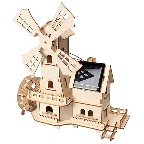 Joycabin Solarbetriebenes 3D Holzpuzzle, DIY Windmühlenhaus Bausatz, 3D Holz Puzzle Gebäude Spielzeug, STEM Bausätze für Kinder Alter 8-12, inspirieren Kreativität für Jungen und Mädchen Joycabin Solarbetriebenes 3D Holzpuzzle, DIY Windmühlenhaus Bausatz, 3D Holz Puzzle Gebäude Spielzeug, STEM Bausätze für Kinder Alter 8-12, inspirieren Kreativität für Jungen und Mädchen von Joycabin