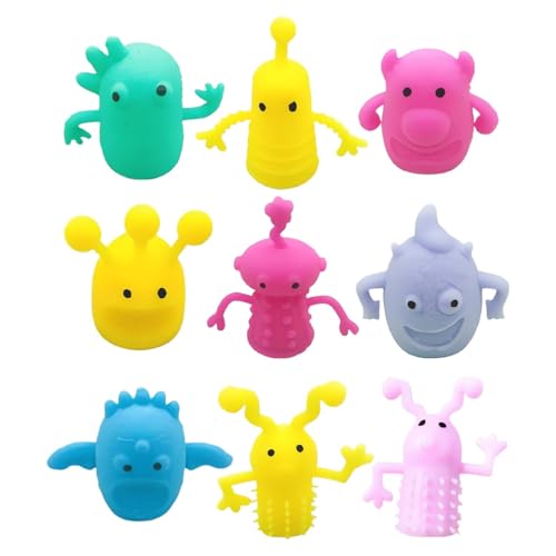 20 Stück Fingerpuppen Leucht Set, Fingerpuppe Monster, Finger Monster Silikon, Spielzeug Finger Monster, Fingerpuppen Für Kinder, Ideal Für Rollenspiele, Spiele Und Partys von Joyes
