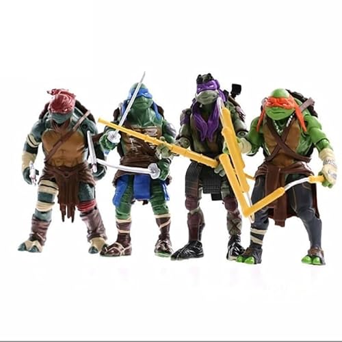 4 Stück Movie Edition Teenage Mutant Turtles,Anime Modell Statue Dekoration Ornamente Animierte Charakter Kunst Sammler Kinder Spielzeug Action Figur 15cm 4 Stück Movie Edition Teenage Mutant Turtles,Anime Modell Statue Dekoration Ornamente Animierte Charakter Kunst Sammler Kinder Spielzeug Action Figur 15cm von Joyes