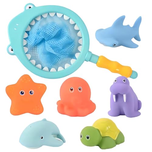 Badespielzeug Baby ab 1 2 3 4 Jahr, Wasserspielzeug Kinder Badewannenspielzeug Pool Spielzeug 7 Stück , Geschenke für Babys und Mädchen von Joyes