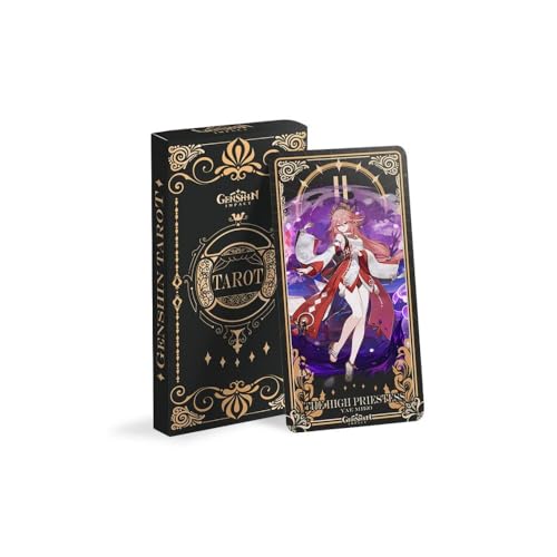 Joyes 22 Stück Genshin Impact Peripherie-Tarot-Kartenspiel-Charaktere HD komplettes Set von Tarotkarten Joyes 22 Stück Genshin Impact Peripherie-Tarot-Kartenspiel-Charaktere HD komplettes Set von Tarotkarten von Joyes
