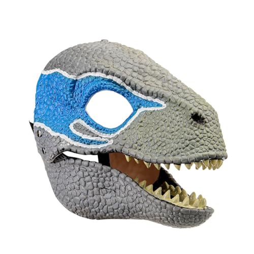 Joyes Dinosaurier-Maske mit beweglichem Kiefer,Dinosaurier-Maske, realistisch für Kinder und Erwachsene, Dinosaurier-Kopf-Gesichtsmaske für Halloween, Cosplay-Party von Joyes