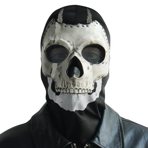 Joyes Geistermaske Schädel Vollmaske MW2 Cosplay Kostüm Maske für Sport Halloween Cosplay von Joyes