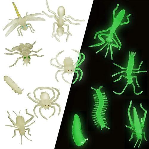Joyes Plastik Insekten, 12 PCS Leuchtende Insekten, Insekten Spielzeug Gummi, Insekten Gummi, Insekten Figuren Realistisch, Plastik Insektenspielzeug, Fake Bugs, Halloween Leuchtend, Weihnachtsfeier Joyes Plastik Insekten, 12 PCS Leuchtende Insekten, Insekten Spielzeug Gummi, Insekten Gummi, Insekten Figuren Realistisch, Plastik Insektenspielzeug, Fake Bugs, Halloween Leuchtend, Weihnachtsfeier von Joyes