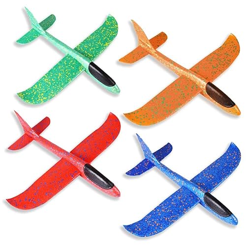 Segelflugzeug, Kinder Styroporflieger, Flugzeuge Styropor, Manuelles Werfen Flugzeug, Werfen Fliegen Modell, Outdoor-Sports Flugzeug Spielzeug von Joyes