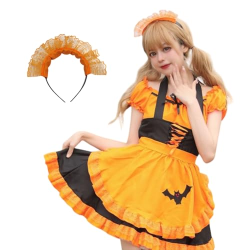 Joyesplay Maid outfit, japanisches Anime Sissy Kleid für Damen, für Halloween, Maid Kleid, für Karneval, Cosplay, Halloween, Maskerade Party (XL) von Joyesplay