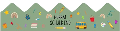 Joyesplay Schulkind Krone für Kinder die Schulanfangssaison (Grün) von Joyesplay