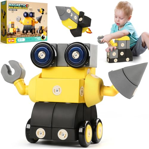 Joyfresh Magnetische Schaumstoffblöcke, 30 Stück, Bauspielzeug für Kinder und Kleinkinder im Alter von 2 3 4 5 6 Jahren, sensorisches Montessori-Autismus-Spielzeug für Jungen und Mädchen Joyfresh Magnetische Schaumstoffblöcke, 30 Stück, Bauspielzeug für Kinder und Kleinkinder im Alter von 2 3 4 5 6 Jahren, sensorisches Montessori-Autismus-Spielzeug für Jungen und Mädchen von Joyfresh