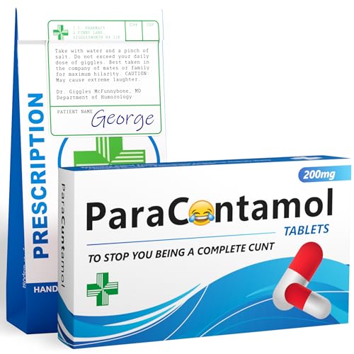 ParaCuntamol – Unhöfliches lustiges Gag-Geschenk, Pillendose – lustiges Geschenk für Freund, Ehemann, Freunde oder Kollegen – Geburtstag, Wichteln, Valentinstag, Weihnachtsstrumpffüller für Erwachsene ParaCuntamol – Unhöfliches lustiges Gag-Geschenk, Pillendose – lustiges Geschenk für Freund, Ehemann, Freunde oder Kollegen – Geburtstag, Wichteln, Valentinstag, Weihnachtsstrumpffüller für Erwachsene von Joyful Clan