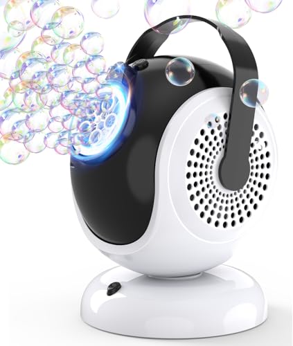 Seifenblasenmaschine - Automatisches Seifenblasengebläse für Kinder Kleinkinder - 360° Oszillation & 75° Anpassung Bubble Toys mit LED-Licht - Geschenke für Jungen Mädchen Seifenblasenmaschine - Automatisches Seifenblasengebläse für Kinder Kleinkinder - 360° Oszillation & 75° Anpassung Bubble Toys mit LED-Licht - Geschenke für Jungen Mädchen von Joyfuture