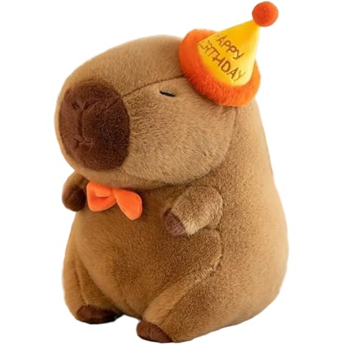 Joygoodta Capybara Plüsch 7x10 Zoll Kawaii kuschelige Capybara Stofftiere mit Hut & Krawatte für Kinder Erwachsene Joygoodta Capybara Plüsch 7x10 Zoll Kawaii kuschelige Capybara Stofftiere mit Hut & Krawatte für Kinder Erwachsene von Joygoodta