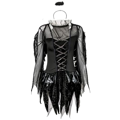 Joygoodta Halloween Frauen Kostüme gefallen Engel Kostüm Schwarz Bat gefallener Angel Devil Vampire Witch Kleid Erwachsene Cosplay M Kostüm Joygoodta Halloween Frauen Kostüme gefallen Engel Kostüm Schwarz Bat gefallener Angel Devil Vampire Witch Kleid Erwachsene Cosplay M Kostüm von Joygoodta