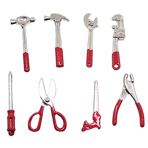 Joygoodta Miniaturpuppenhouse -Toolset Mini -Miniatur -Szene Arbeit Tools Doll House Accessoires 8PCS Dollhouse Tool von Joygoodta