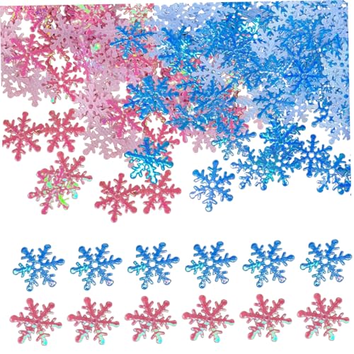 Snowflake Confetti 600pcs Plastik Mini Weihnachtsschmuck DIY Friendly Snowflake Ornamente für Hochzeits Geburtstagsurlaub Party von Joygoodta