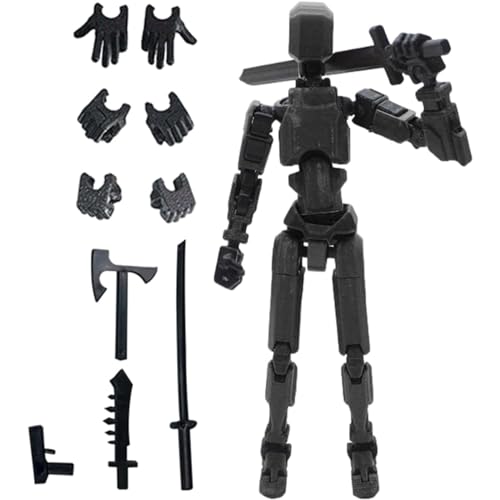 JoyiD 13 Actionfiguren, mehrgelenkige bewegliche Roboter-Actionfiguren-Modell, 3D-Mannequin-Spielzeug, Desktop-Dekorationen, Geschenk for Actionfiguren-Spielzeug (Size : A) von JoyiD