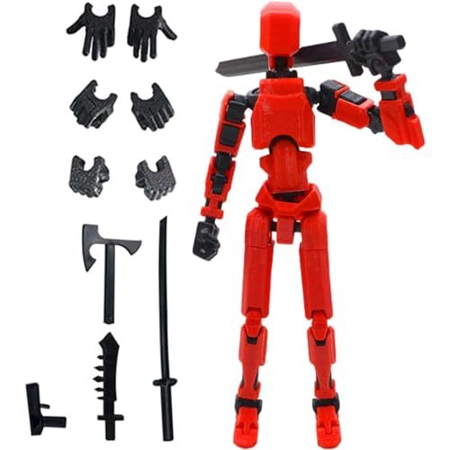 JoyiD 13 Actionfiguren, mehrgelenkige bewegliche Roboter-Actionfiguren-Modell, 3D-Mannequin-Spielzeug, Desktop-Dekorationen, Geschenk for Actionfiguren-Spielzeug (Size : D) von JoyiD