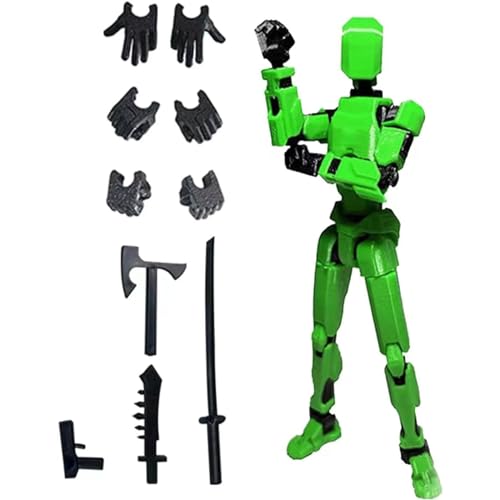 JoyiD 13 Actionfiguren, mehrgelenkige bewegliche Roboter-Actionfiguren-Modell, 3D-Mannequin-Spielzeug, Desktop-Dekorationen, Geschenk for Actionfiguren-Spielzeug (Size : F) von JoyiD