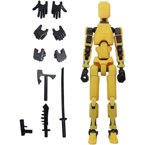 JoyiD 13 Actionfiguren, mehrgelenkige bewegliche Roboter-Actionfiguren-Modell, 3D-Mannequin-Spielzeug, Desktop-Dekorationen, Geschenk for Actionfiguren-Spielzeug (Size : G) von JoyiD