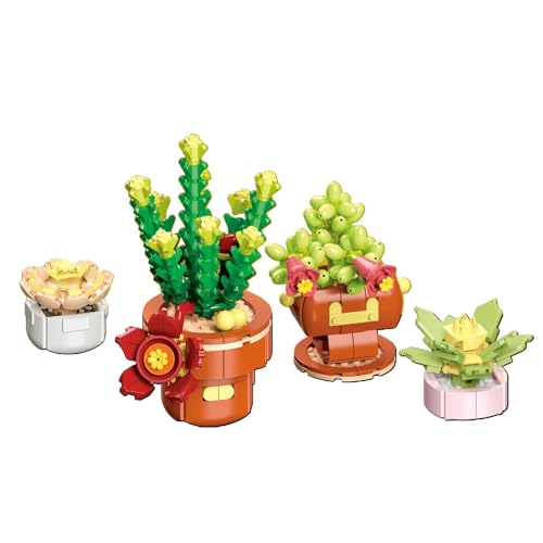 JoyiD Blumen-Bausteine, DIY-Konstruktionsspielzeug-Sets, kreative botanische Sammlung, Blumen-Klemmblöcke for Heimdekoration, Geschenk for Erwachsene Kinder(Size:114-5) von JoyiD