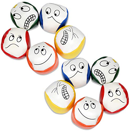 Joyibay Jonglierbälle für Anfänger, 10 STÜCKE Jonglierball Set Kreative Lustige Pädagogische Jonglierbälle zum Ballspielen für Jungen, Mädchen und Erwachsene, Langlebig und Weich Joyibay Jonglierbälle für Anfänger, 10 STÜCKE Jonglierball Set Kreative Lustige Pädagogische Jonglierbälle zum Ballspielen für Jungen, Mädchen und Erwachsene, Langlebig und Weich von Joyibay