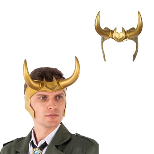Joyincoser Gelb hörner Helm kostüm Nordische Kopfbedeckung Krone herren PVC Kopfbedeckung Requisiten Maskerade Halloween Kostüm Maske Zubehör Joyincoser Gelb hörner Helm kostüm Nordische Kopfbedeckung Krone herren PVC Kopfbedeckung Requisiten Maskerade Halloween Kostüm Maske Zubehör von Joyincoser