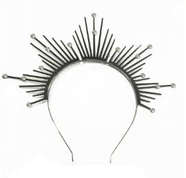 Sonnen-Haarreif Damen Sonne Göttin Kostüm Frauen Accessoire Dekoration für Karneval Halloween Oktoberfest Cosplay Party Haarschmuck (Silver) von Joyincoser