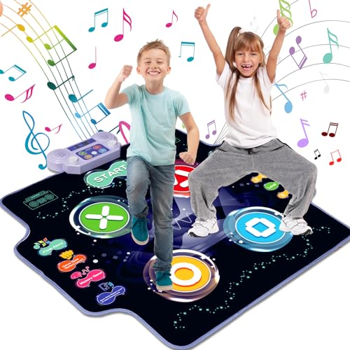 Joyjoz Tanzmatte, Kinder (3-12 Jahre) mit Bluetooth-Musik, 5 Schwierigkeitsstufen & 6 Spielmodi - Ideal für Geburtstage und Feiertage von Joyjoz