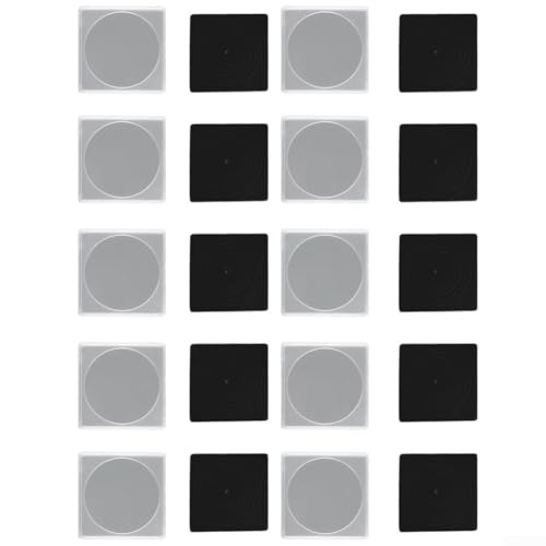 20 transparente Münzkapseln in quadratischer Box zum Sammeln und Schützen von Münzen verschiedener Größen (A) von JoyousMall