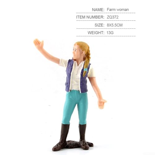 JoyousMall Shepherd People Models for Farm Train Displays Realistic Simulation Figures (ZQ372) von JoyousMall