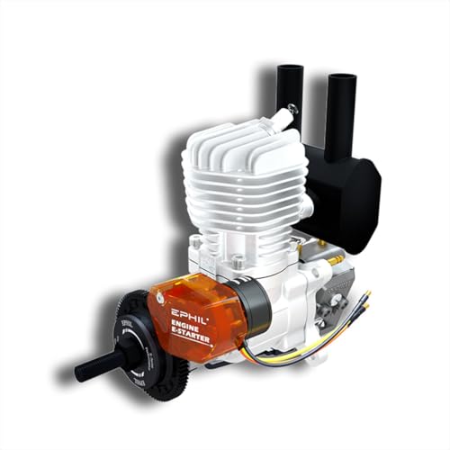 20-cm³-Benzinmotor mit Elektrostart, Auspuff hinten, Einzylinder-Zweitakt-RC-Flugzeugmotor mit komplettem Startsystem für große Starrflügelmodelle 20-cm³-Benzinmotor mit Elektrostart, Auspuff hinten, Einzylinder-Zweitakt-RC-Flugzeugmotor mit komplettem Startsystem für große Starrflügelmodelle von Joytopiaminds