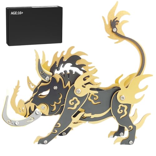 3D-Metallpuzzle für Erwachsene, 100-teiliger 3D-DIY-Bausatz mit mechanischem Punk-Fabelwesen, Wildschwein Dang Kang, kreatives Kunstobjekt für Zuhause und Büro 3D-Metallpuzzle für Erwachsene, 100-teiliger 3D-DIY-Bausatz mit mechanischem Punk-Fabelwesen, Wildschwein Dang Kang, kreatives Kunstobjekt für Zuhause und Büro von Joytopiaminds
