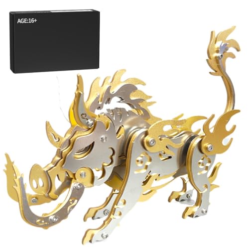 3D-Metallpuzzle für Erwachsene, 100-teiliger 3D-DIY-Bausatz mit mechanischem Punk-Fabelwesen, Wildschwein Dang Kang, kreatives Kunstobjekt für Zuhause und Büro 3D-Metallpuzzle für Erwachsene, 100-teiliger 3D-DIY-Bausatz mit mechanischem Punk-Fabelwesen, Wildschwein Dang Kang, kreatives Kunstobjekt für Zuhause und Büro von Joytopiaminds