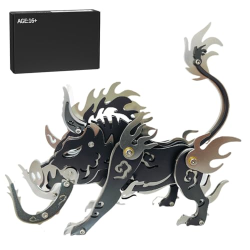 3D-Metallpuzzle für Erwachsene, 100-teiliger 3D-DIY-Bausatz mit mechanischem Punk-Fabelwesen, Wildschwein Dang Kang, kreatives Kunstobjekt für Zuhause und Büro 3D-Metallpuzzle für Erwachsene, 100-teiliger 3D-DIY-Bausatz mit mechanischem Punk-Fabelwesen, Wildschwein Dang Kang, kreatives Kunstobjekt für Zuhause und Büro von Joytopiaminds