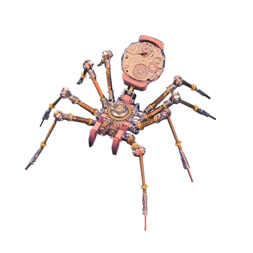 3D-Metallpuzzle für Erwachsene, 177-teiliger 3D-DIY-Steampunk-Bausatz der mechanischen Giftzahn-Wächterspinne mit Fantasy-Design, kreatives Kunst-Dekor für Zuhause & Büro von Joytopiaminds