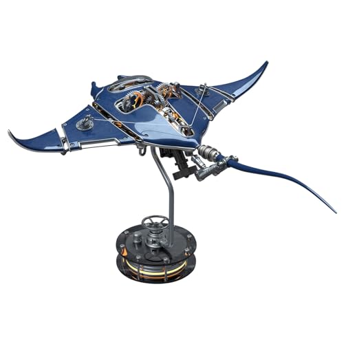 3D-Metallpuzzle für Erwachsene, 200-teiliger mechanischer Steampunk-Marine-Bio-Devilray-Modellbausatz mit LED-Beleuchtung, kreatives Kunstobjekt für Zuhause und Büro 3D-Metallpuzzle für Erwachsene, 200-teiliger mechanischer Steampunk-Marine-Bio-Devilray-Modellbausatz mit LED-Beleuchtung, kreatives Kunstobjekt für Zuhause und Büro von Joytopiaminds