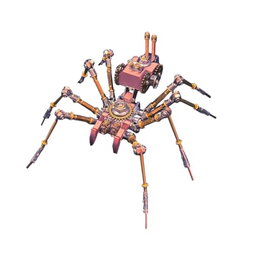3D-Metallpuzzle für Erwachsene, 204-teiliger 3D-DIY-Steampunk-Bausatz der mechanischen Giftzahn-Wächterspinne mit Fantasy-Design, kreatives Kunst-Dekor für Zuhause & Büro 3D-Metallpuzzle für Erwachsene, 204-teiliger 3D-DIY-Steampunk-Bausatz der mechanischen Giftzahn-Wächterspinne mit Fantasy-Design, kreatives Kunst-Dekor für Zuhause & Büro von Joytopiaminds