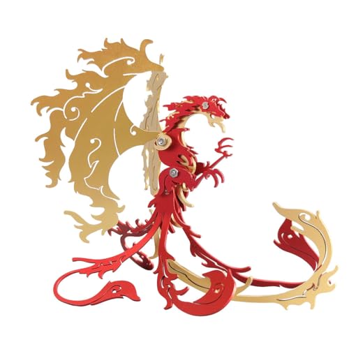 3D-Metallpuzzle für Erwachsene, 28-teiliger 3D-DIY-Bausatz für mechanische Punk-Fabelwesen, Suzaku-Phönix, kreatives Kunstobjekt für Zuhause und Büro 3D-Metallpuzzle für Erwachsene, 28-teiliger 3D-DIY-Bausatz für mechanische Punk-Fabelwesen, Suzaku-Phönix, kreatives Kunstobjekt für Zuhause und Büro von Joytopiaminds
